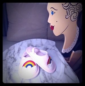 Toddler Sandals Kawaii Rainbwith Back Strap 4.5